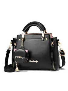 Women's bags, cat handbags, Pu Leather Bag, light luxury handbags, casual crossbody solid-color commuter bags, birthday gifts for women, Thanksgiving gifts for wives, Christmas gifts for women's bags