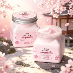 Sakura Exfoliating Scrub Universal For Face & Body Gentle Cleansing Hydrating