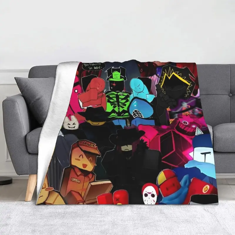 Forsaken Game Flannel Throw Blanket - Decorative, Soft Cozy, Breathable All-Season Coverlet, Flannel Travel Blanket, Decorative Blanket