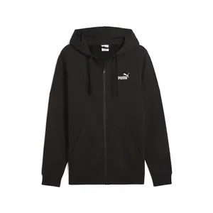 PUMA Mens Essentials No. 1 Logo Hoodie Athletic Outerwear Casual - Black