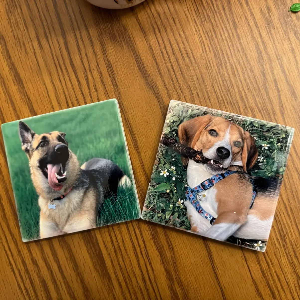 Custom Photo Coasters - Personalized Tableware for Kitchen decorative coaster