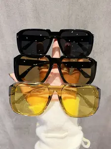 3 Pcs Unisex Large Frame Trendy Styling Sunglasses, Trendy Frames Sunglasses, Fashionable Comfortable Eyewear for Women, Ideal for Outdoor Activities, Parties, Travel, Driving, Fishing