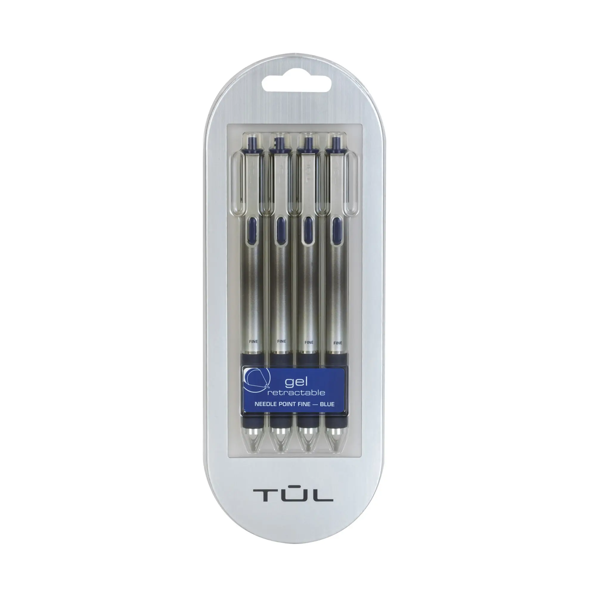 TUL Retractable Gel Pens, Needle Point, 0.5 mm