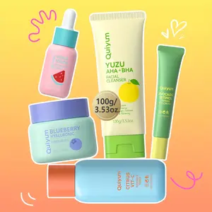 30pcs Fruit Facial Care Kit for Women, Contain: Yuzu AHA+BHA Cleanser, Toner, Serum, Cream, Eye Cream, Yuzu Mask 5pcs, Watermelon Mask 5pcs, Citrus Vitamin C Mask 5pcs, Blueberry Hyaluronic Mask 5pcs, Avocado Mask 5pcs, Gift for Birthday