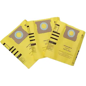 CASA VACUUMS replacement for Shop-Vac 5-8 Gallon HIGH EFFICIENCY Disposable Collection Bag CV9067100, replaces Genuine Part #'s Type H High Efficiency 9067100 & Type E 9066100, 3-Pack