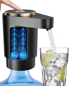 Water Jug Pump – Electric USB-C Water Dispenser for 2-5 Gallon Bottles, Portable Fast Flow Drinking Water Pump for Home, Office & Camping