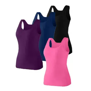 【Plus Size】 Solid Color Tank Top, Casual Comfortable Sleeveless Top for Summer, Women's Plus Size Sleepwear & Loungewear for Daily Wear