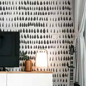 LAURENT- Wall Stencil For Painting- Large Wall Stencil- Reusable Wall Stencil