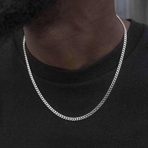 GLD Micro Cuban Chain 3mm | 14k White Gold 16-28" Inch Lengths Lifetime Guarantee  - Perfect Gift - DealsForYouDays