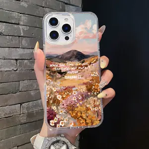 Magnetic Soft Case for iPhone11/12/13/14/15/16/17/promax, Wildflower Verse MagSafe Compatible,Aesthetic Pattern Design Lightweight,AntiScratch,and Trendy