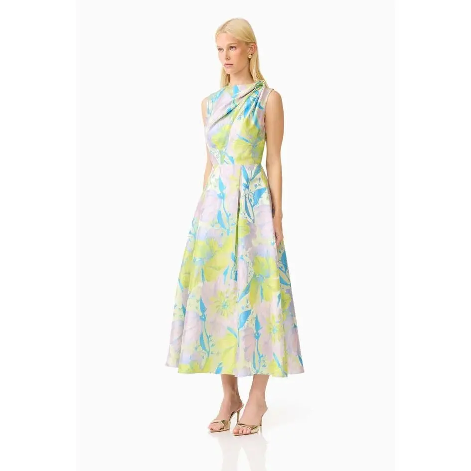 Elliatt Rhea A-Line Midi Dress in Floral Multi
