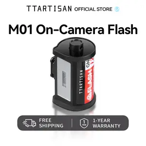 TTArtisan M01 Camera Flash & J01 Wireless Flash Trigger Kit Portable Speedlite for DSLR Mirrorless Cameras Hot Shoe Flash for Portrait Wedding Studio Photography