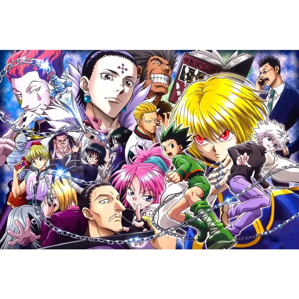 Anime Squad Poster | Cool Hero Group Wall Art | Vintage Manga Style Print | Aesthetic Room Decor