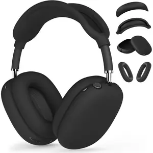 Silicone Case Cover for AirPods Max, Ear Pad Case Cover/Ear Cups Cover/Headband Cover for AirPods Max Headphones, Accessories Silicone Protector for Apple AirPods Max USB-C (2024/2020) [4 in 1]-USA