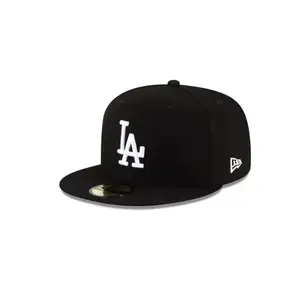 New Era 59Fifty Hat MLB Basic Los Angeles Dodgers Black/White Fitted Baseball Cap