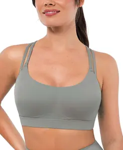 BRXL【Discount for live】Strappy Sports Bras for Women High Support Criss-Cross Back Padded with Removable Cups Yoga Workout Activewear UPF 50+ Sun Protection-brxl-2
