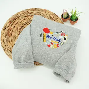 Teacher Embroidered Sweatshirt, Teacher Crewneck, Preschool Teacher Crewneck, Teacher Appreciation Gift, Birthday Gift