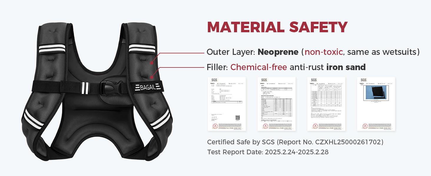 【SpringStatements】BAGAIL Comfort-Fit Weighted Vest for Woman, Even Weight Distribution, No-Chafe or Bounce for Walking & Running with Detachable Phone Pouch & Reflective Stripes (Available 5-30lbs)