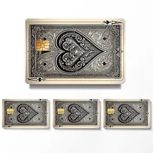 Creative Poker Design Card Skin Sticker, 4 Counts/set Thin Waterproof & Scratch Resistant Card Skin Sticker, Personalized Bank Card Decorative Sticker, Adhesive stickers, Graphic Decal