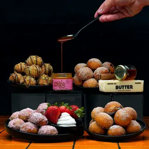 Hot Box Pretzels Sweet Pack + Sauce | 4 Bags Soft Pretzel Bites + 3oz Salted Caramel | Cinnamon, Honey Butter, Strawberries & Cream 30g Flavor Packets + Dubai Chocolate Kit | 4 8oz Bags + 4 Seasoning Packets(30g) | Clean Ingredients, No Artificial Flavors