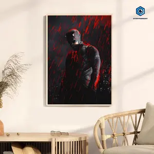 Daredevil Born Again Poster 24x36, Art Print, Grunge Comic Poster, Daredevil Home Decor
