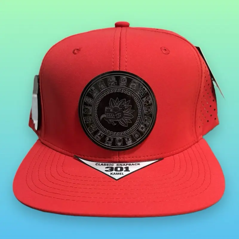 Jaguar Camel Hat with Logo - Classic Striped Design, Model 301