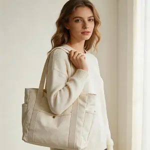 Tote Bag for Women, Travel Essentials Large Tote Bag with Buckle, Top Handle Handbag for School, Travel, Work