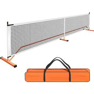 Slim Version Portable Pickleball Nets Outdoor Game 22 FT Pickleball Regulation Size-Pickle Ball Net System with Carrying Bag for Driveway