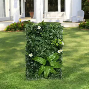 Artificial Grass Wall Panel, Faux Grass Privacy Fence Screen, Decorative Plant for Home Garden Party Wedding Decoration, Garden Accessories