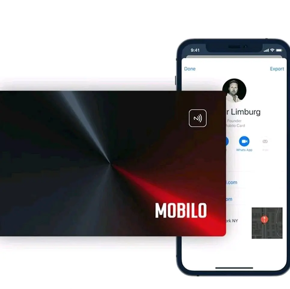 Mobilo Smart Business Card - Tap Share Connect for Modern Networking & Lead Generation with Real-Time Data Tracking & Direct CRM Integration