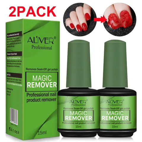 Nail Polish Remover, Professional Nail Polish Gel Remover, Suitable for UV Plastic Nails, Acrylic Nails, Natural Nails, Nail Art Remover, Finger Nail Polish Remover, Fingernail Polish Remover
