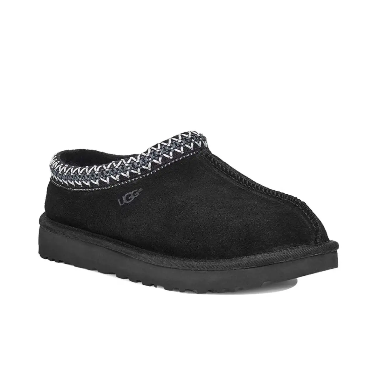 Women's UGG Tasman II Slipper - Black, Lightweight, Soft Suede, Slip-On, Flat Heel, Trendy, Comfy, Casual Wear, Daily Walking Footwear, Warm Indoor House Shoes