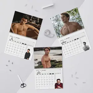 Jonathan Bailey Shirtless 2026 Wall Calendar, Planner Calendar Home Decor Includes Centered Hole for Hanging Gift For Fan