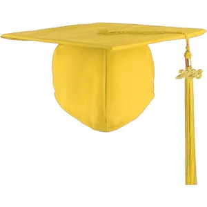 Unisex Adult Matte Graduation Cap with Tassel 2026/2025 for Grad Caps, 12 Colors