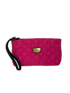 Pre-owned Louis Vuitton Synthetic Clutches & Wristlets Scuba Fuchsia Pochette Wristlet or Clutch Bag LIMITED EDITION