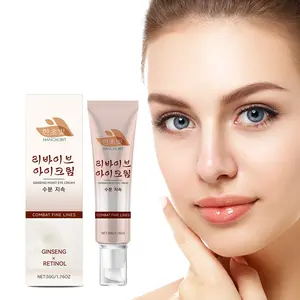 HANCHOBIT Ginseng Retinol Eye Cream Gentle Firming Soothing Moisturizing Nourishing Eye Care Cream for Fine Lines 50g
