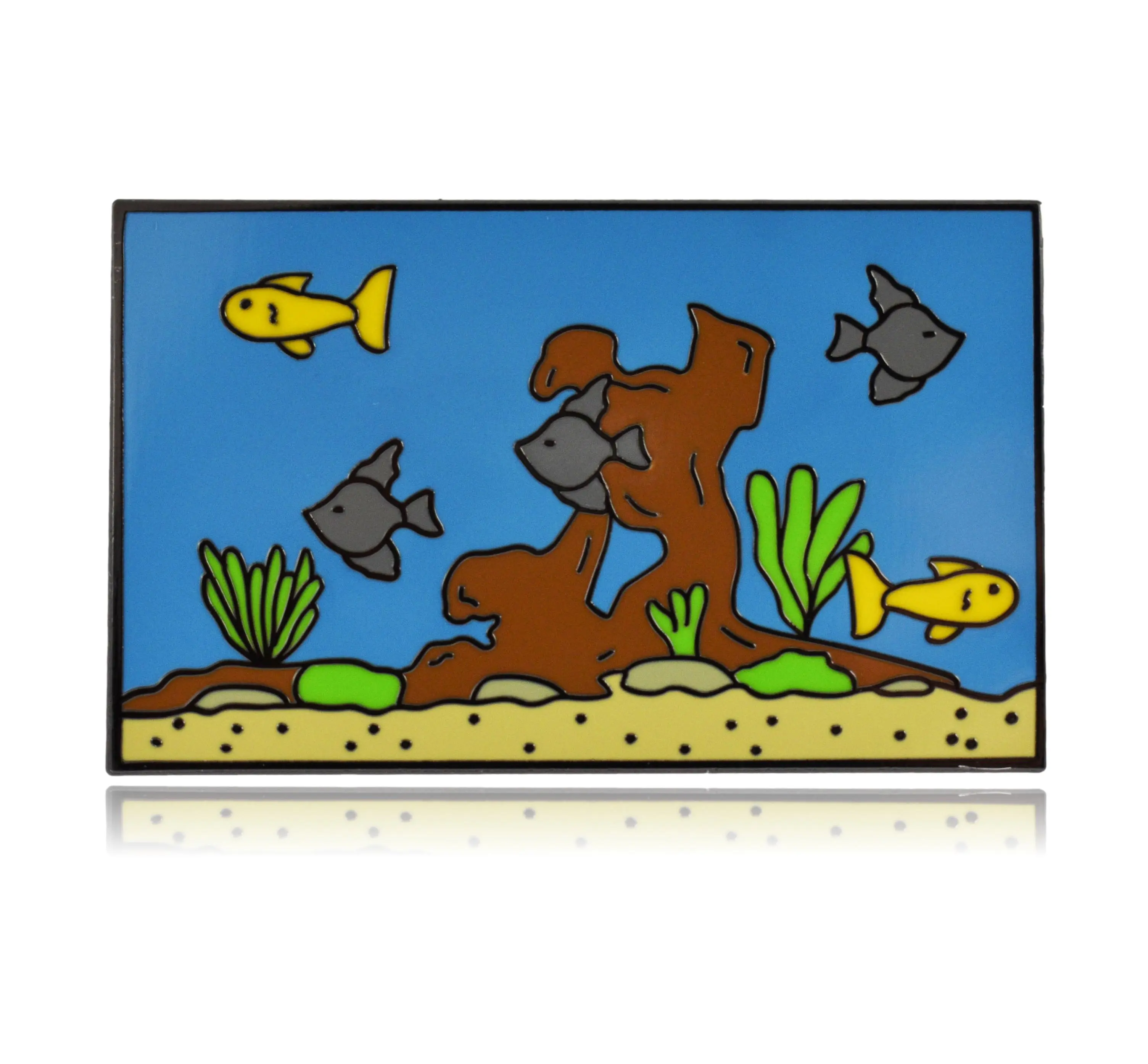 Fish Aquarium Tank Hard Enamel Pin