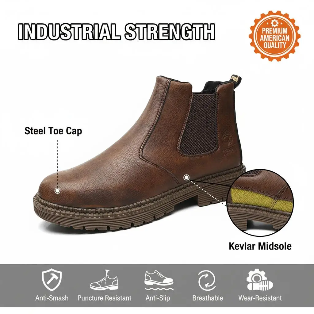Splash-proof Smash-proof Puncture-proof Breathable Safety Shoes Unisex Chef Work Shoe Waterproof Anti-slip Durable Outdoor Comfortable Men Women Slip Resistant Casino Dealer Sneakers Cruise Ship Crew Footwear Entertainment Staff Uniform Pro Gear Boots