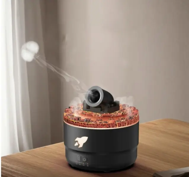 Aroma Diffuser, Home Desktop Humidifier, Creative Colorful Atmosphere Lamp Spit Smoke Ring Diffuser, Aromatherapy Machine for Home