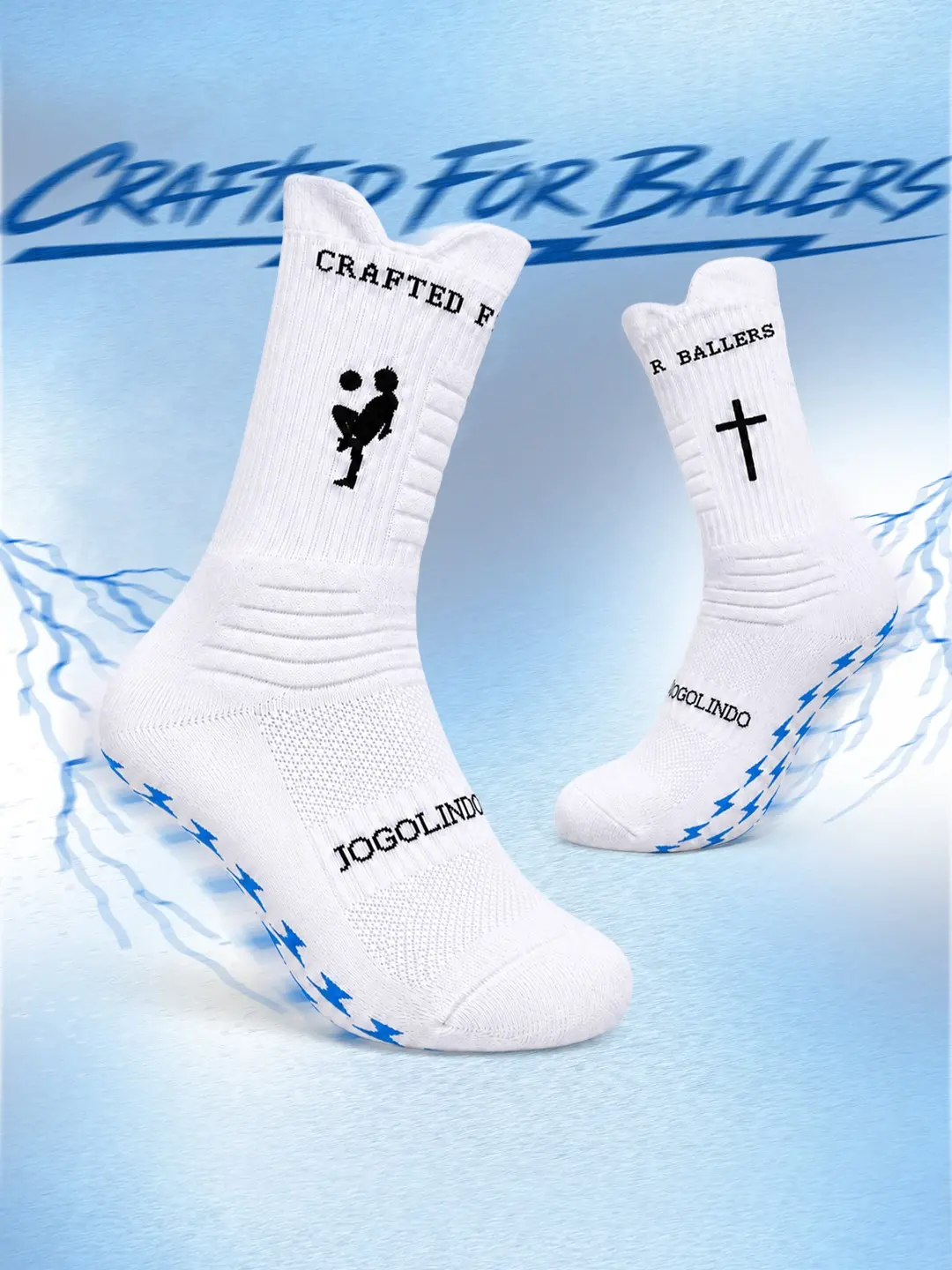 Jogolindo CFB Grip Socks US 8-12 Sizing