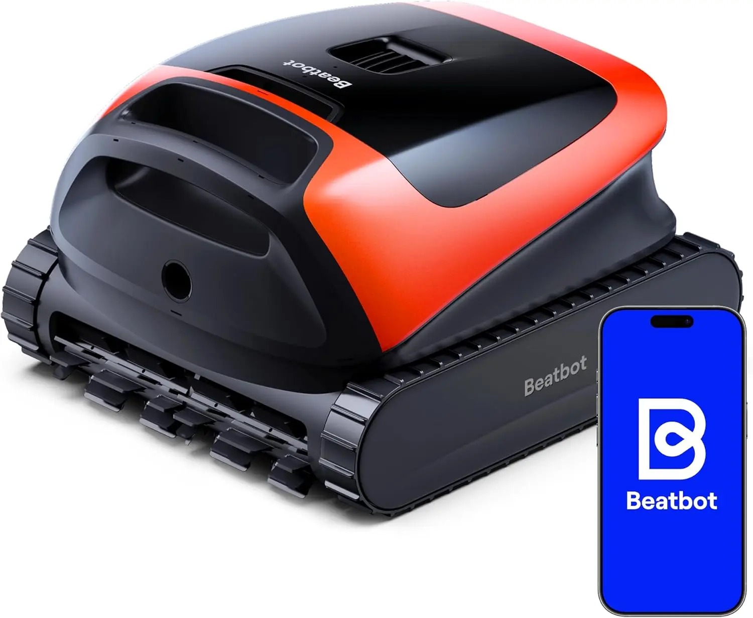 Beatbot Sora 30 Pool Vacuum Robot with Smart Surface Parking, Shallow-Area Cleaning, 6800GPH Suction Power, 5L Capacity for Pools Up to 3229 sq. ft, Tangerine