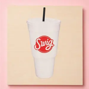 DIY Swig Cup Rhinestone Craft Kit | Pink Logo Soda Cup Bedazzle Board | Beginner Craft