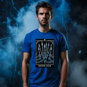 Bridge Four T-Shirt, Stormlight Archive Inspired, Multiple Color and Size Options, Unisex Softstyle T-Shirt, Bookish Gift