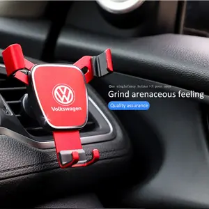 ABS Gravity Car Phone Holder Air Vent GPS Stand Accessories For Volkswagen ID Golf Touareg Passat CC Polo Arteon Jetta Atlas Variant Taos Amarok Tiguan up! Nivus Taigo Caddy Sharan Beetle Touran Scirocco GTI Transporter Caravelle Crafter