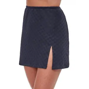 Gottex Essentials Sea Shells Textured Mini Skirt Cover Up with Slit