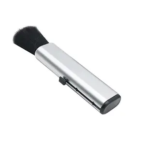 Car telescopic cleaning brush air conditioner computer cleaning brush telescopic keyboard plastic handle wool small brush