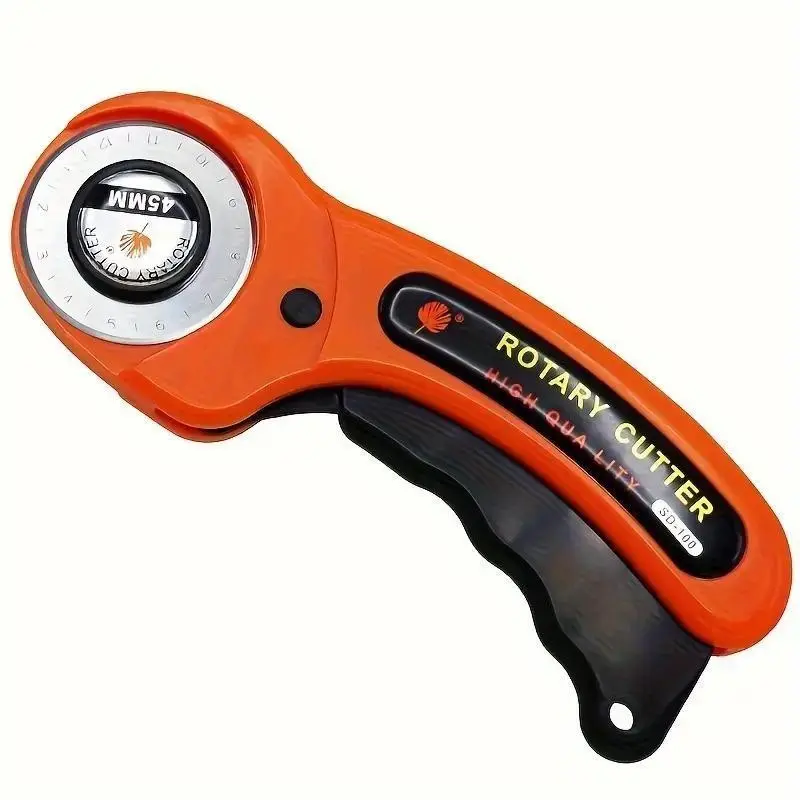 Fabric Cutting Wheel Knife, Leather Cutter with Handle, Quilt Blade, DIY Sewing Accessories, Rotary Cutting Machine for Fabric Paper Textile Craft