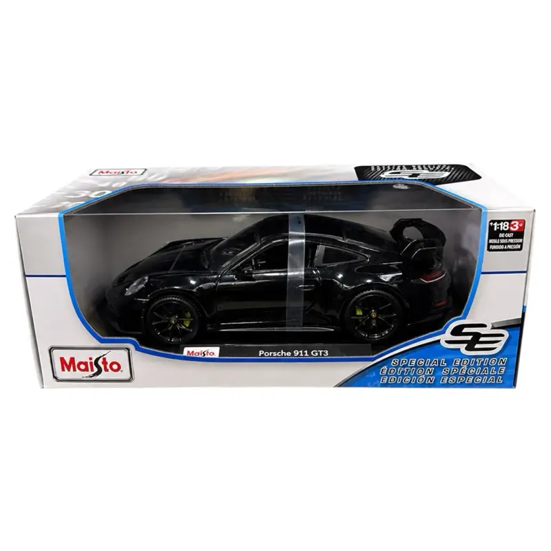 Porsche 911 GT3 -BLACK- Special Edition Diecast -Maisto 1:18