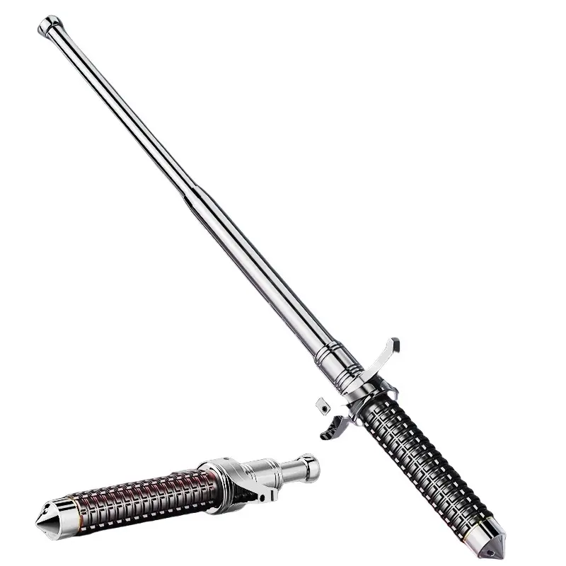 Handles trekking telescopic stick Telescopic MultifunctionalTrekking Pole collapsible poles survival hiking stick outdoor trip