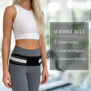Sacroiliac Si Joint Hip Belt, Lower Back Support Brace for Men and Women, Pelvic Support Belt, Trochanter Belt, Comfortable & Durable Design